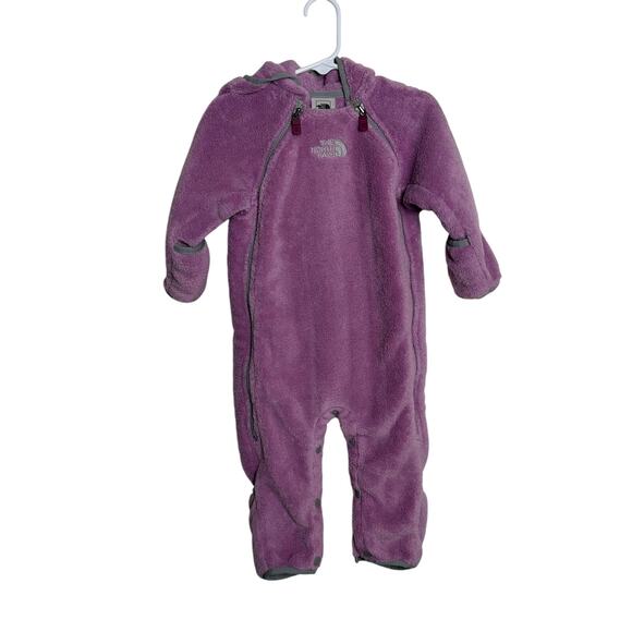 The North Face Full Body Buttery Fleece Bunting Suit Baby Size  6-12 Months - Picture 1 of 9